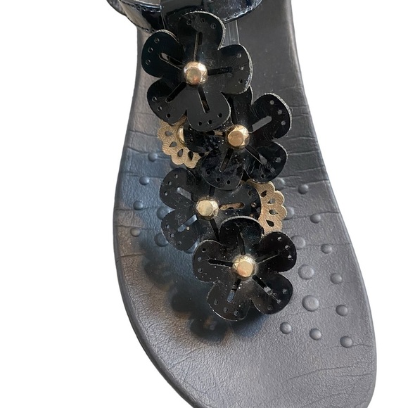 Vionic Orthaheel Floral julie Black Slingback Sandal - Picture 3 of 8